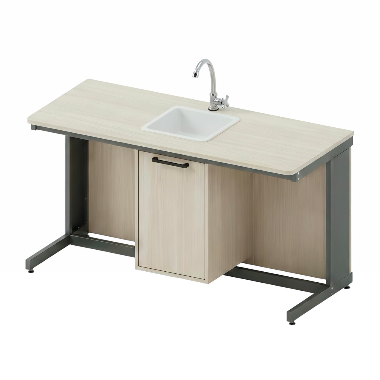 Стіл лабораторний Pro Line з мийкою, 1400х600х760 мм, АНШАР ГРУП (100407)